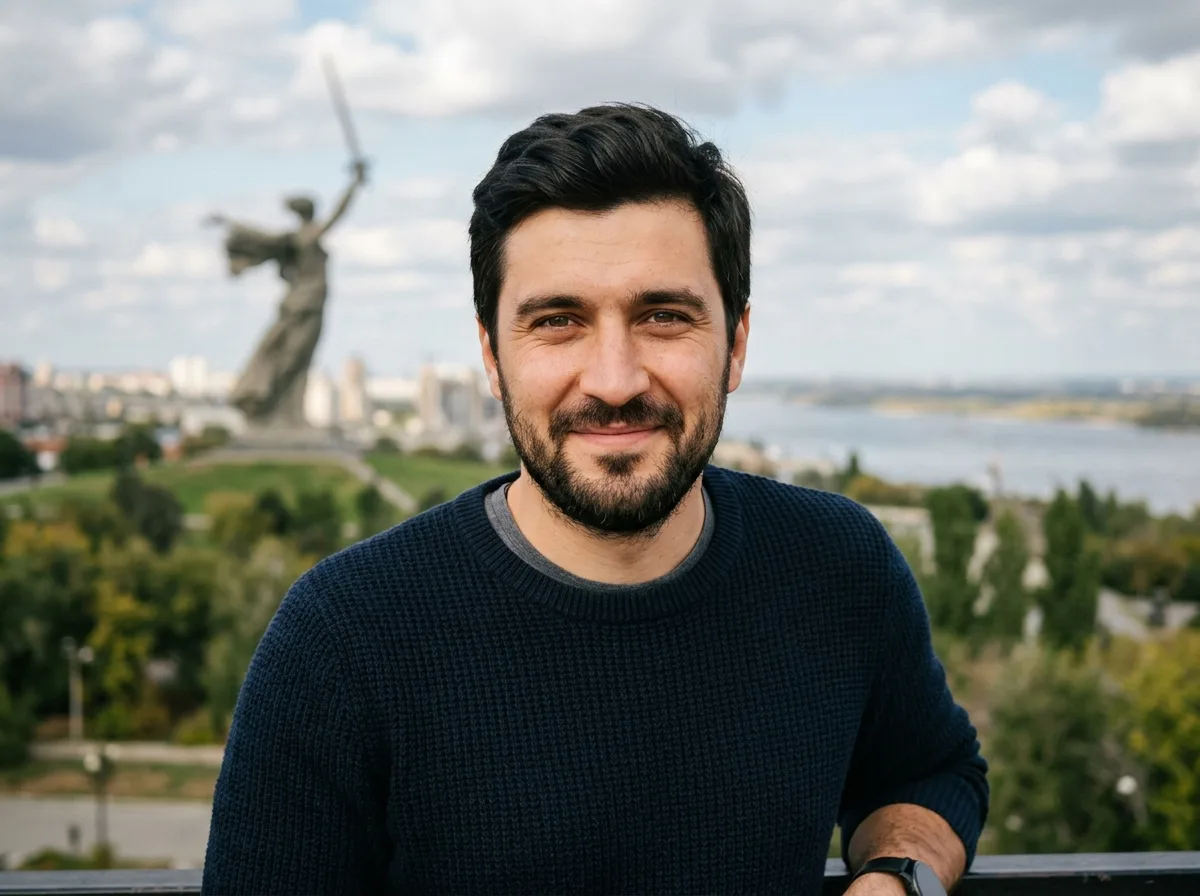 Аватар мужчины Алексея, нейтральный портрет, тёмные волосы, Волгоград